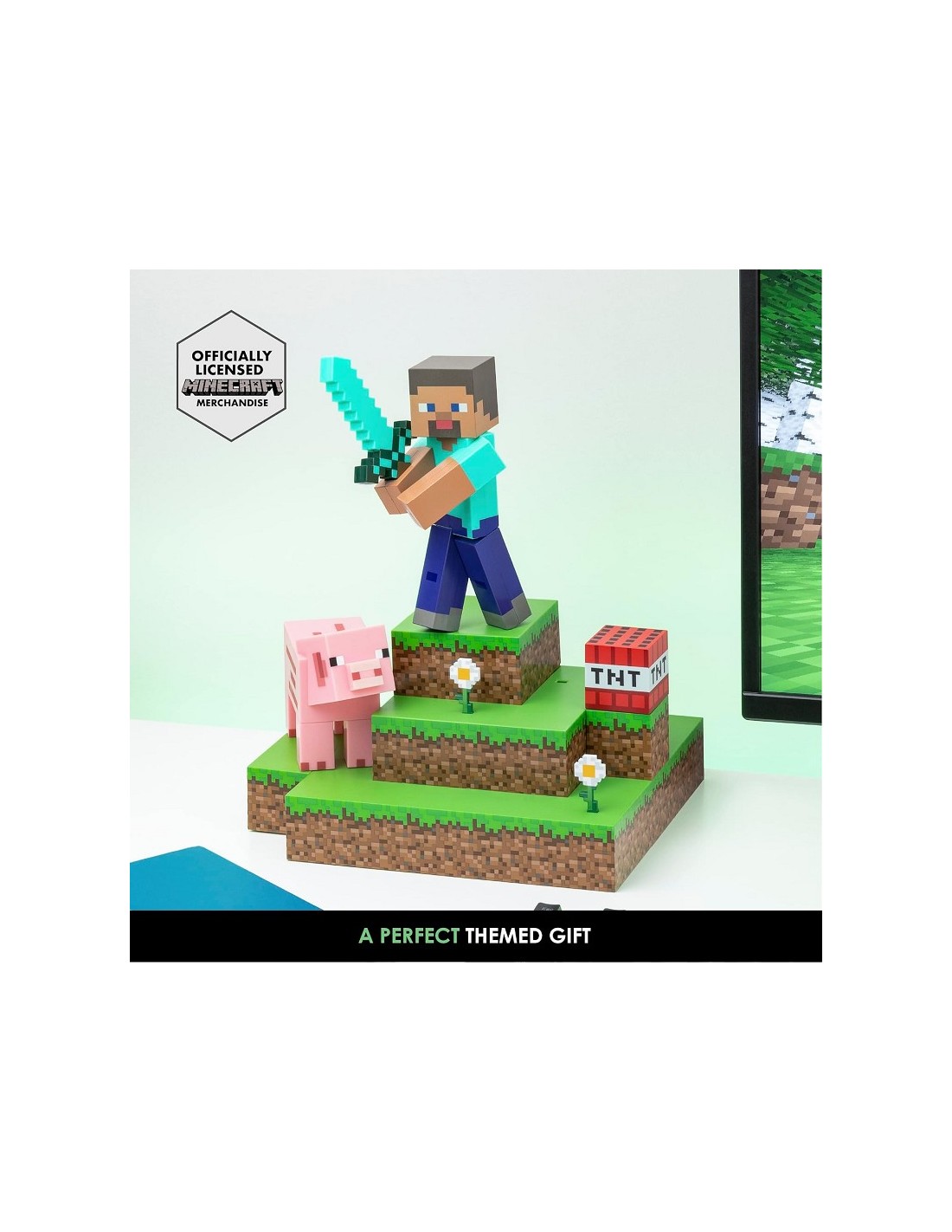 Lampada Minecraft Villager Steve